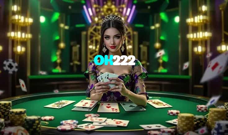 OK222 casino presented on mobile device in Pakistan with slots and live games